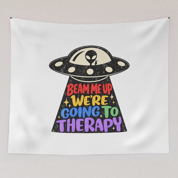 Item preview, Beam Me Up Therapy Alien Humor designed and sold by Spyshirt.