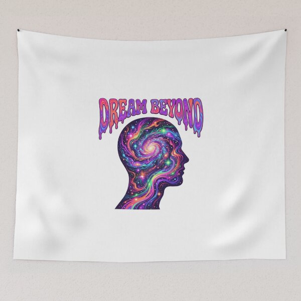 Item preview, Dream Beyond - Psychedelic Human Silhouette Cosmic Galaxy Art designed and sold by Sanan Israyilli.