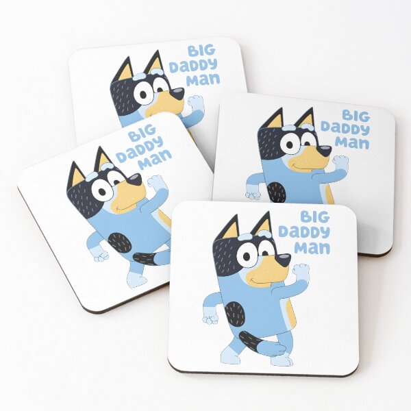 Item preview, BIG DADDY MAN Bluey Inspired Cartoon Dog designed and sold by Kleinpixel.