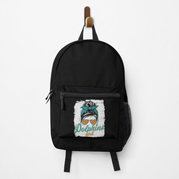 Item preview, Vintage Dolphins Girl Messy Bun Distressed Football Fan Team Spirit designed and sold by RockTheFeal.