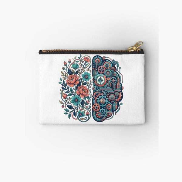 Item preview, Balance of Mind - Left Right Brain Flower Gears Psychology Art designed and sold by Sanan Israyilli.