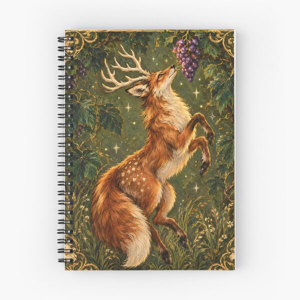 Item preview, Mystical Fox Stag Reaching for Grapes designed and sold by Pure Craft.