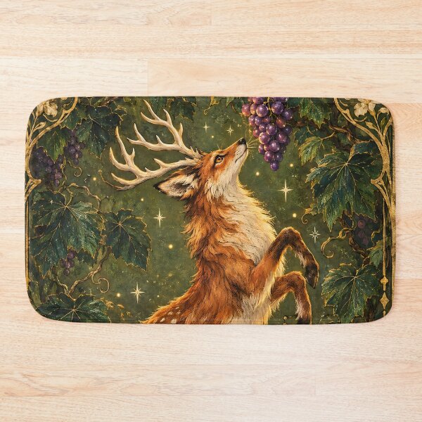 Item preview, Mystical Fox Stag Reaching for Grapes designed and sold by Pure Craft.