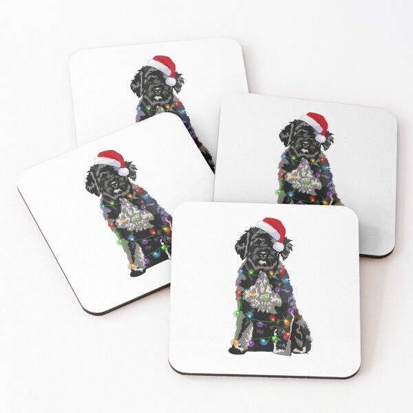 Item preview, Christmas Dog Christmas Lights Santa Hat Holiday designed and sold by BuncoHearas.