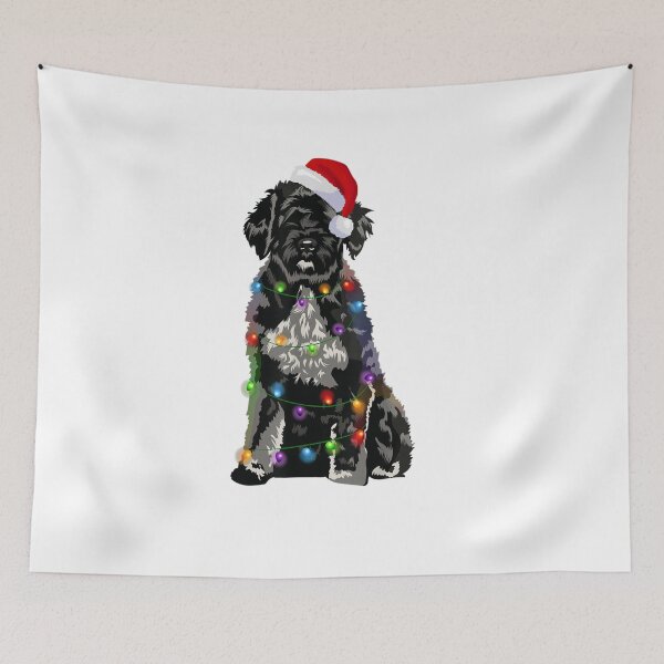 Item preview, Christmas Dog Christmas Lights Santa Hat Holiday designed and sold by BuncoHearas.