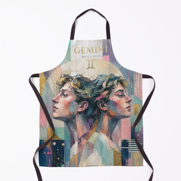 Item preview, Gemini Zodiac Sign Painting – Celestial Twins designed and sold by GalleryKauffeld.