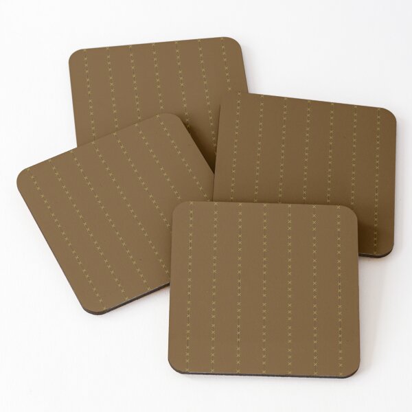 Item preview, A pattern with a triple lacing of brown color, repeating on a brown background. designed and sold by Cherevan.
