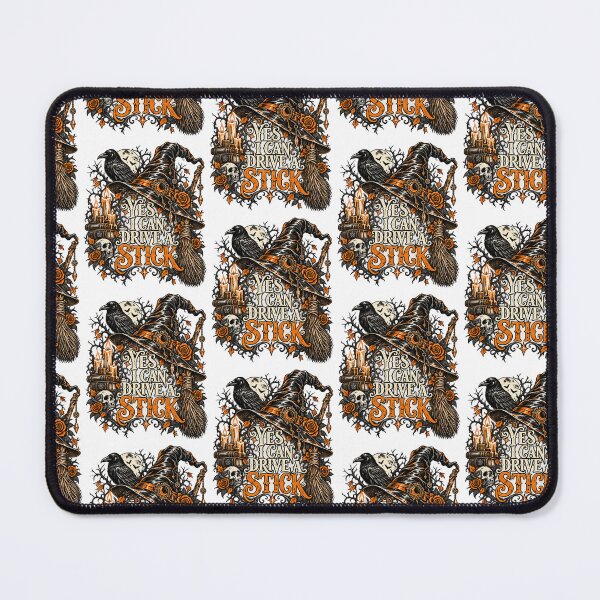 Item preview, Yes I Can Drive A Stick Funny Witch Broomstick Halloween Gothic Art designed and sold by TheHellIWontSh.