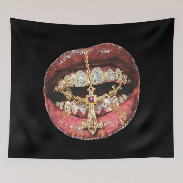 Item preview, Gold Grill Lips, Diamond Teeth Hip Hop designed and sold by llesmith.
