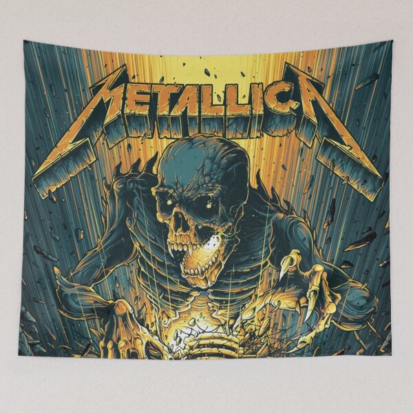 Artikelvorschau, Metallica Original Custom Vintage Musikband T-Shirt Einzigartiges Poster Wandkunst entworfen und verkauft von Cool Robot Bro..