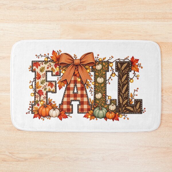 Item preview, Cozy Fall Plaid Pumpkin Autumn Leaves Graphic designed and sold by DYALEEZ-XCR.