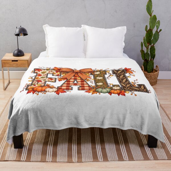 Item preview, Cozy Fall Plaid Pumpkin Autumn Leaves Graphic designed and sold by DYALEEZ-XCR.
