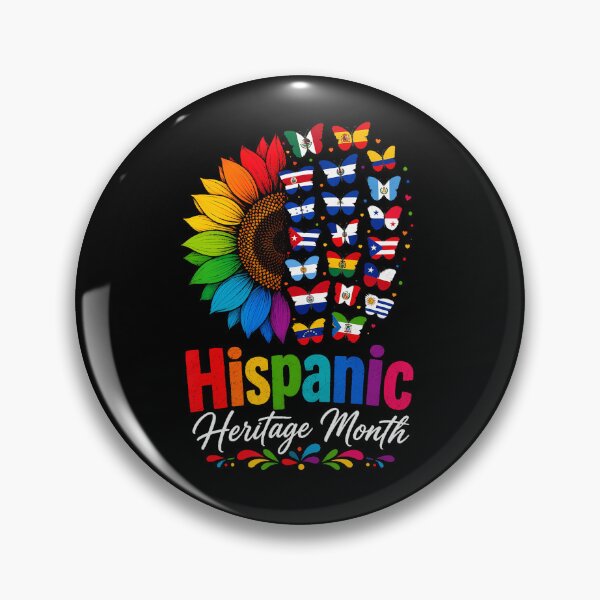 Item preview, Hispanic Heritage Month Sunflower Hispanic Countries Flags designed and sold by Pider-Vampire.