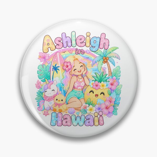 Item preview, Ashleigh Name Gift Rainbow Kawaii Hawaii Pastel Summer designed and sold by TheChalkyFox.