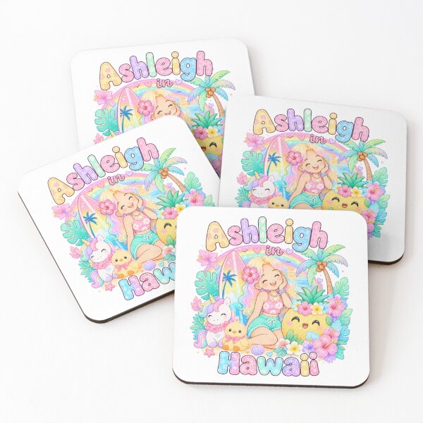 Item preview, Ashleigh Name Gift Rainbow Kawaii Hawaii Pastel Summer designed and sold by TheChalkyFox.