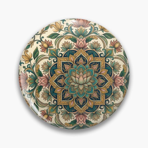 Item preview, Bohemian Teal and Gold Lotus Bloom Art designed and sold by adlkh.