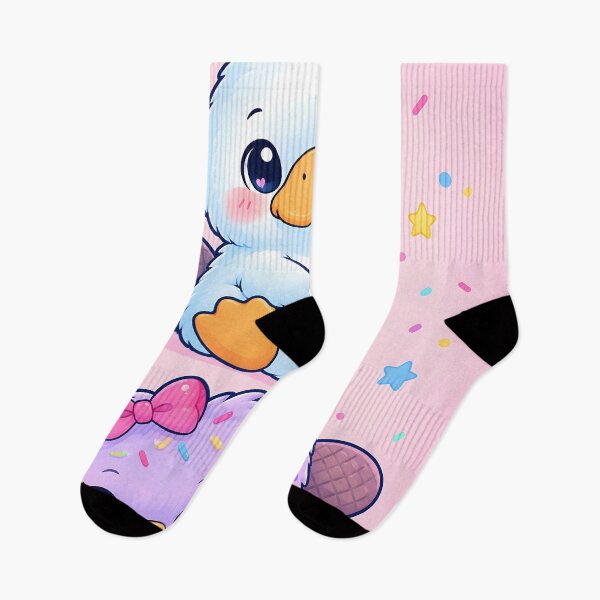 Item preview, Adorable Kawaii Duck Platypus with Rainbows designed and sold by Pure Craft.
