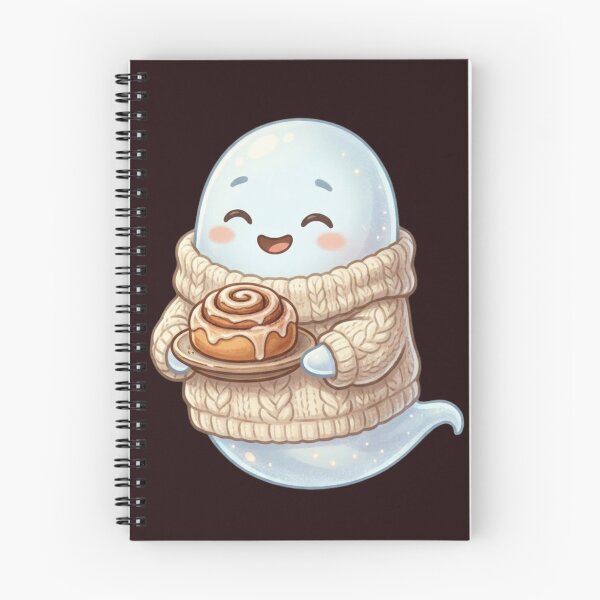 Item preview, Cozy Sweater Ghost Cinnamon Roll Cute Autumn Gift designed and sold by Sycamorre.