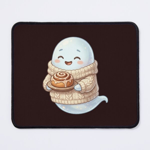 Item preview, Cozy Sweater Ghost Cinnamon Roll Cute Autumn Gift designed and sold by Sycamorre.
