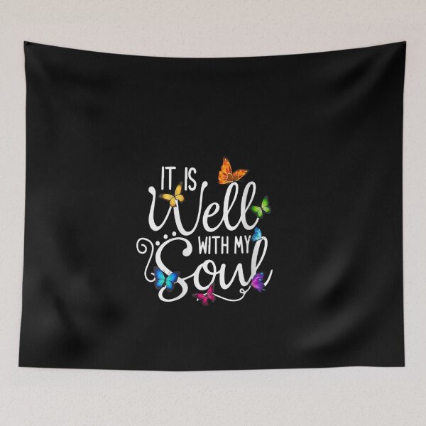 Item preview, It Is Well With My Soul Butterfly Christian Faith designed and sold by BuncoHearas.