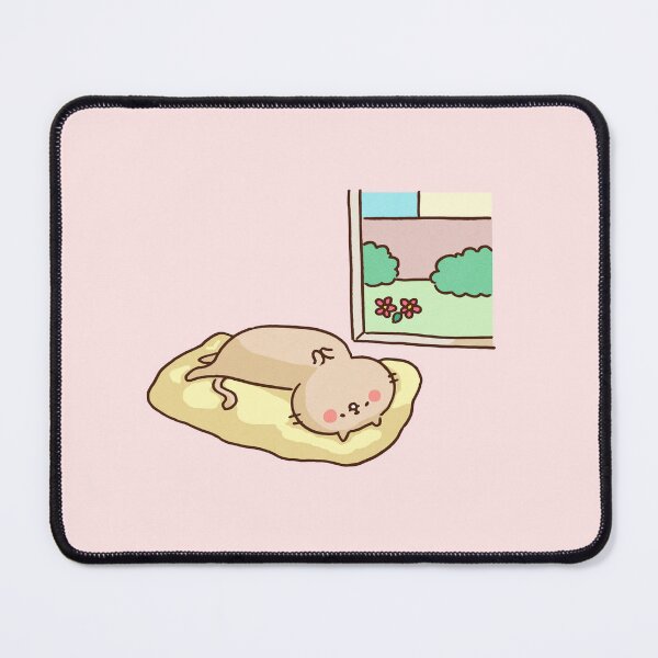 Item preview, Cat Sleeping Relaxed on Cushion by Window designed and sold by Chunu Doodles.