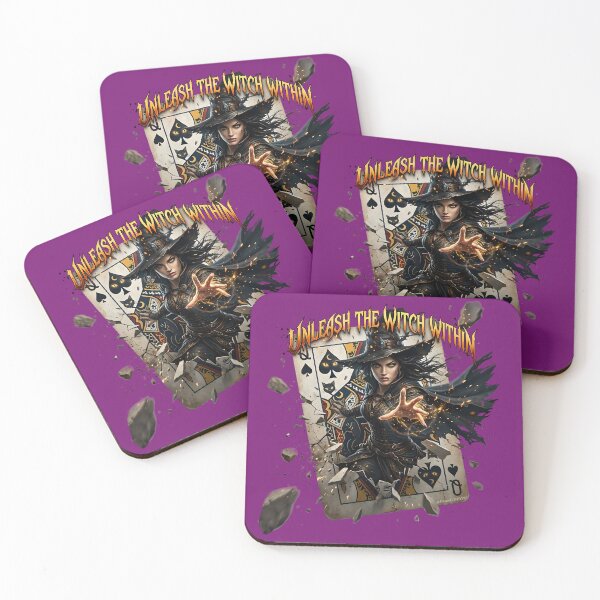 Item preview, Unleash the Witch Within Playing Card Queen Magic Dark Fantasy Art designed and sold by BrainConstip.