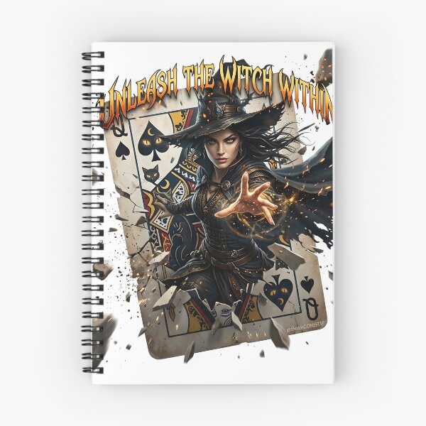 Item preview, Unleash the Witch Within Playing Card Queen Magic Dark Fantasy Art designed and sold by BrainConstip.