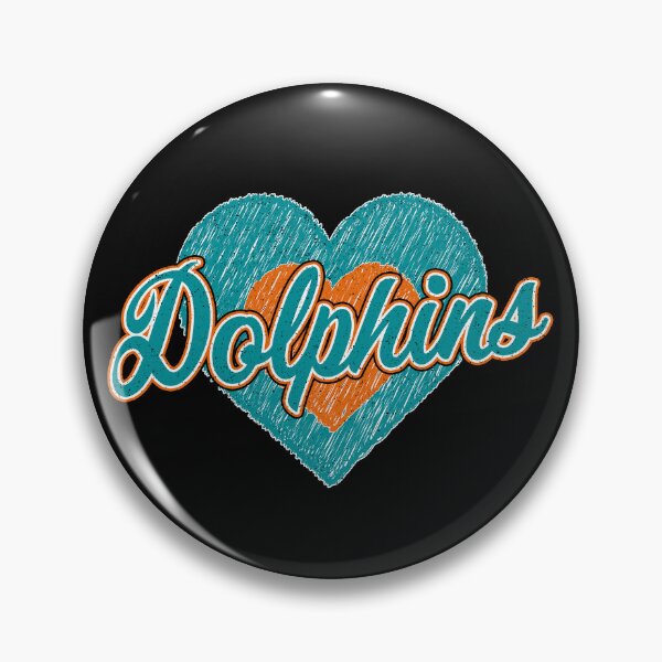 Item preview, Vintage Dolphins Hearts Distressed Football Fan Team Spirit designed and sold by RockTheFeal.