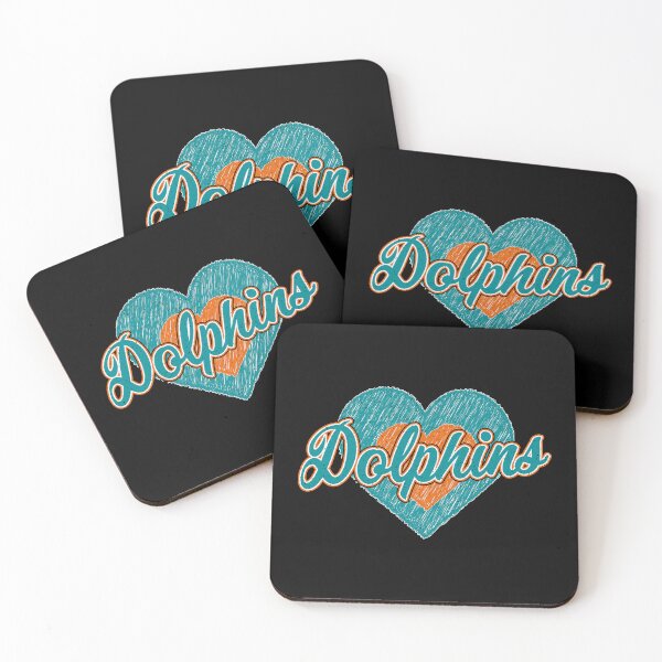Item preview, Vintage Dolphins Hearts Distressed Football Fan Team Spirit designed and sold by RockTheFeal.