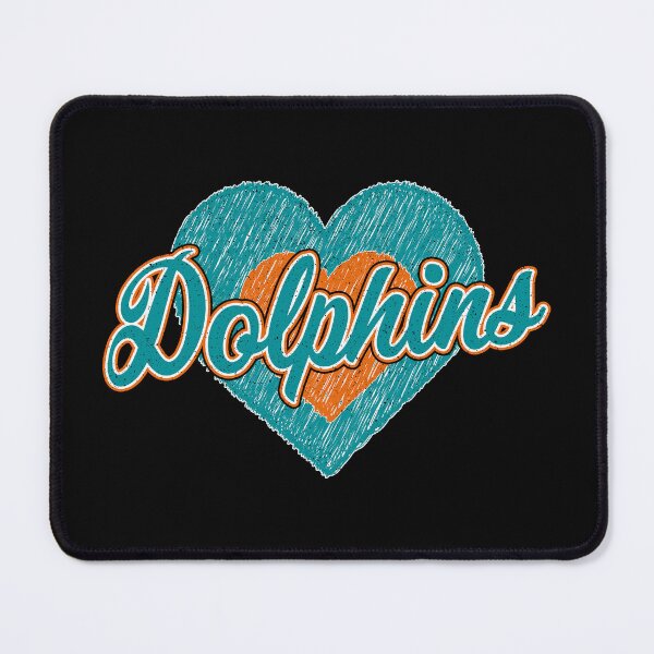 Item preview, Vintage Dolphins Hearts Distressed Football Fan Team Spirit designed and sold by RockTheFeal.