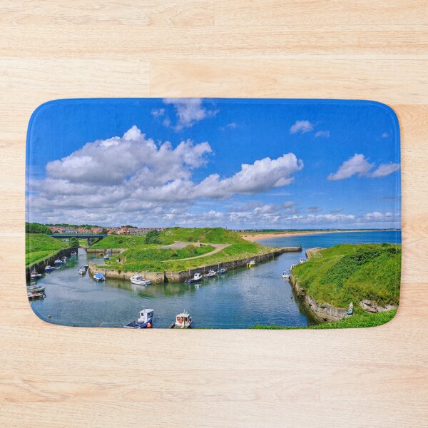Item preview, Picturesque Seaton Sluice Harbour at high tide designed and sold by Violaman.