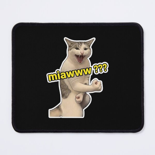 Item preview, Aggressive Cat Meowing Fighting Stance designed and sold by MotivaChic.