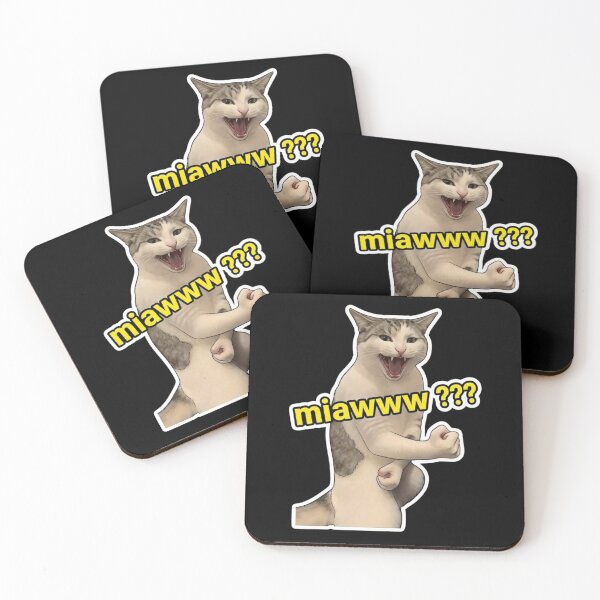 Item preview, Aggressive Cat Meowing Fighting Stance  designed and sold by MotivaChic.