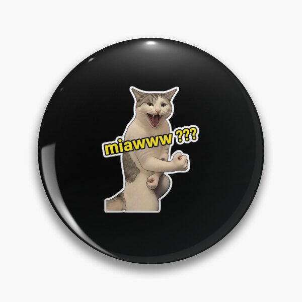 Item preview, Aggressive Cat Meowing Fighting Stance  designed and sold by MotivaChic.