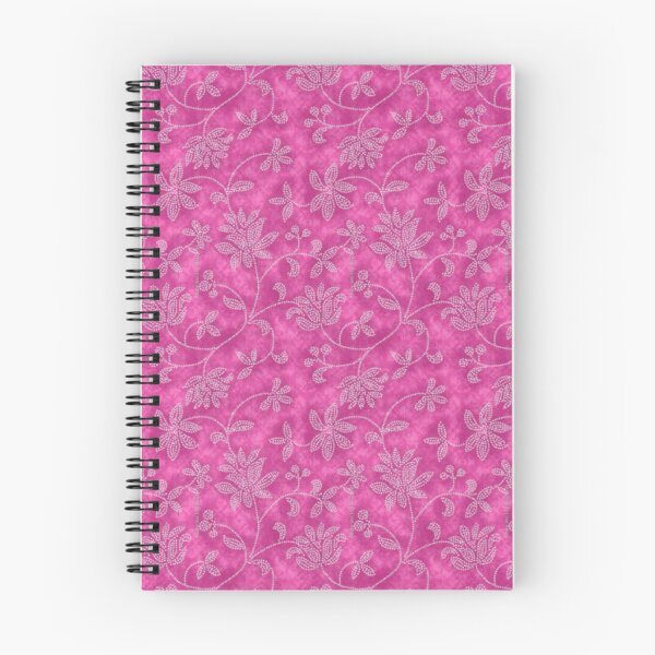 Item preview, Pink Floral Tie Dye Pattern – Boho Batik Dotted Flower Design designed and sold by Kruti Collection.
