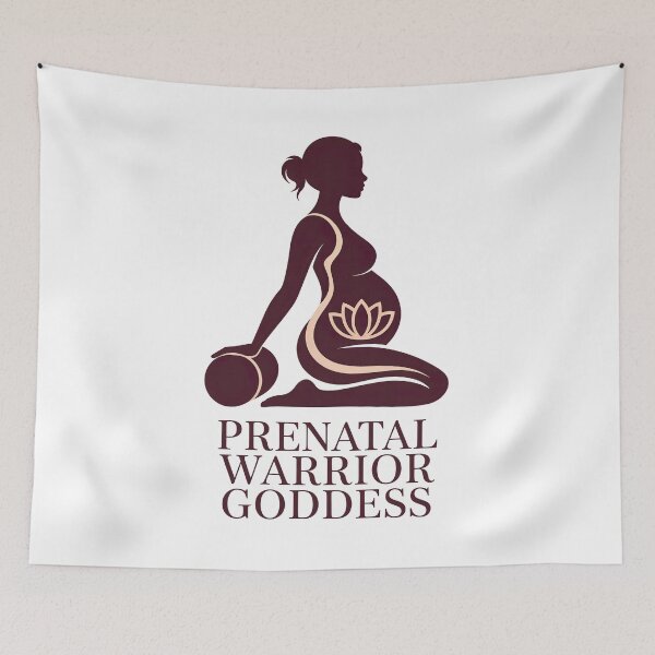 Item preview, Prenatal Warrior Goddess Rich Plum Bolster Piece designed and sold by 108stillness.