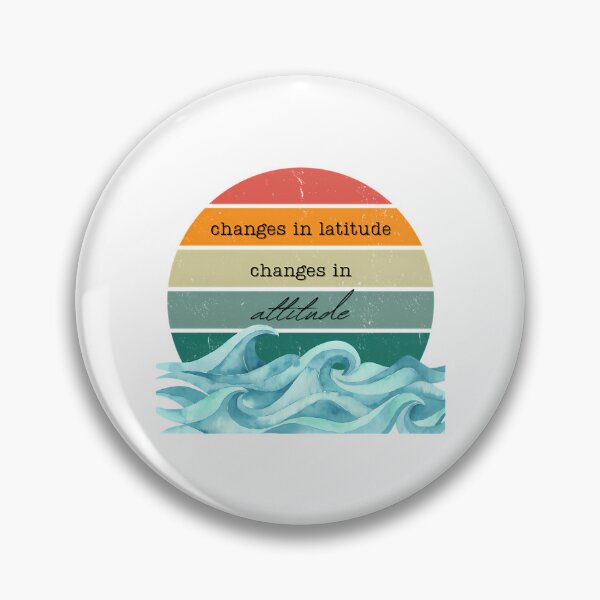 Item preview, Changes In Latitude Changes In Attitude  Retro Sunset Wave Art designed and sold by justina-gooding.