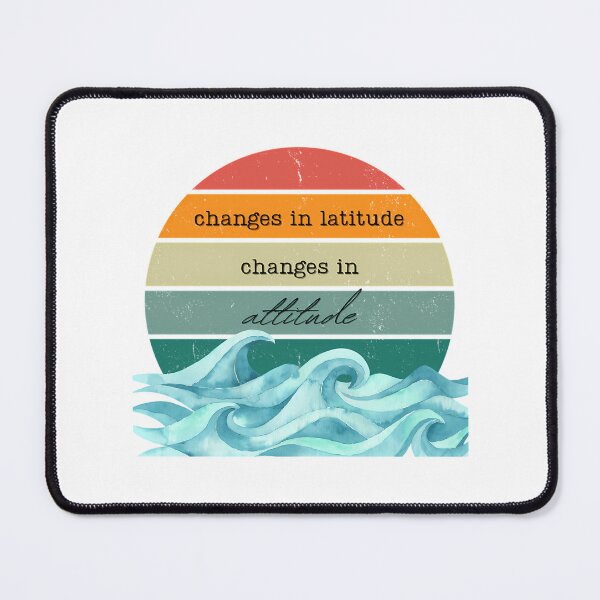 Item preview, Changes In Latitude Changes In Attitude Retro Sunset Wave Art designed and sold by justina-gooding.