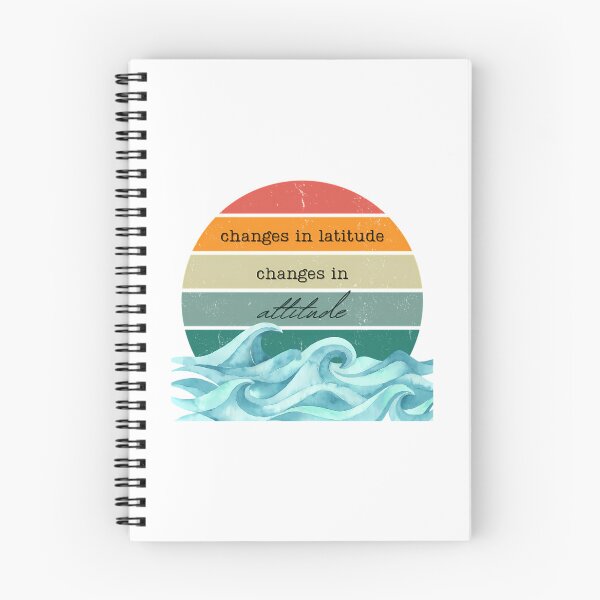 Item preview, Changes In Latitude Changes In Attitude  Retro Sunset Wave Art designed and sold by justina-gooding.