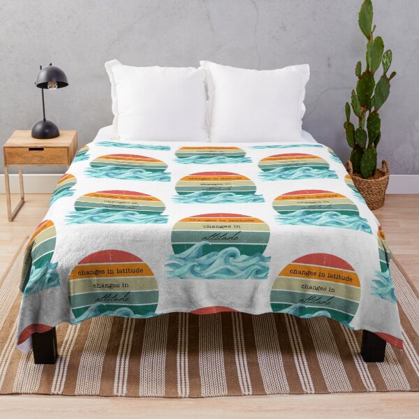 Item preview, Changes In Latitude Changes In Attitude  Retro Sunset Wave Art designed and sold by justina-gooding.
