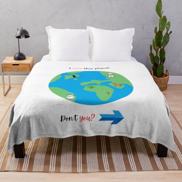 Item preview, Cute "I Love This Planet" Earth Animals Aesthetic Graphic T-Shirt designed and sold by ZenVibeDesign.