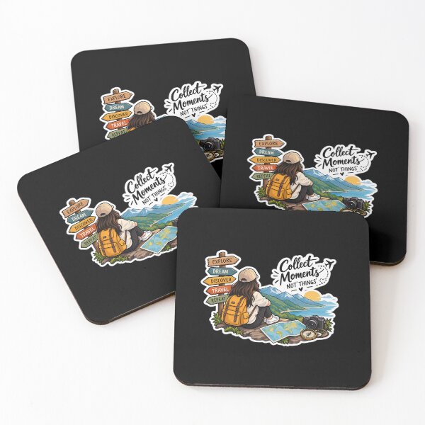 Item preview, Collect Moments, Not Things – Inspirational Travel & Life Quote designed and sold by Art-Lab1.