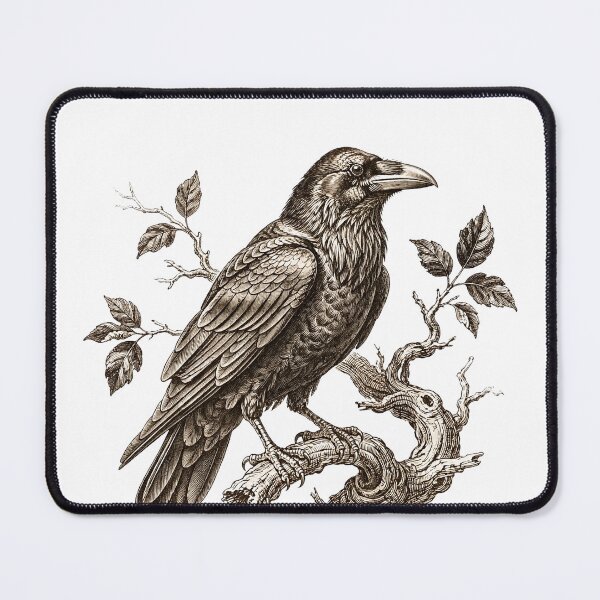 Item preview, Vintage Raven Shirt, Dark Academia Bird Tee, Gothic Gift designed and sold by thestevebro.