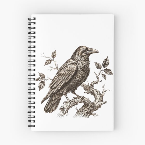 Item preview, Vintage Raven Shirt, Dark Academia Bird Tee, Gothic Gift designed and sold by thestevebro.