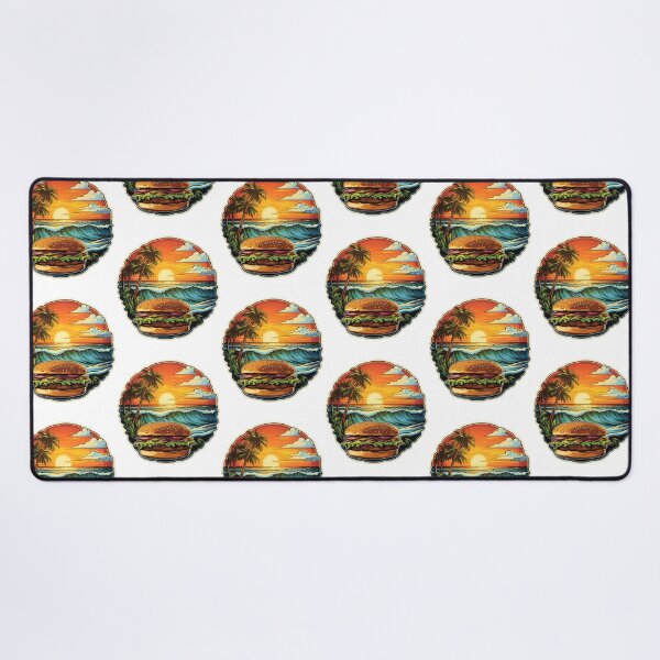 Item preview, Cheeseburger Paradise Tropical Fun Sticker designed and sold by justina-gooding.