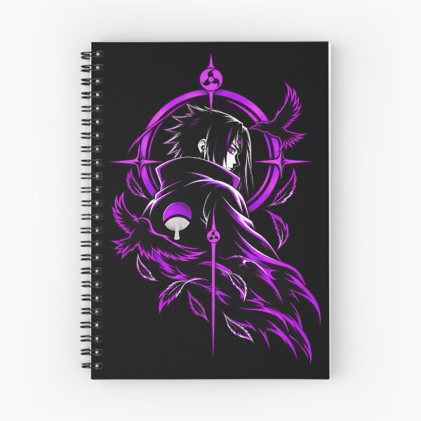 Artikelvorschau, Sasuke Uchiha Lila Sharingan Akatsuki Kunst entworfen und verkauft von QubekShop.
