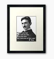 Tesla Framed Print