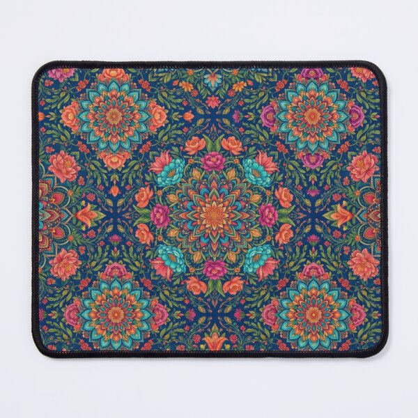 Item preview, Ornate Floral Kaleidoscope Seamless Pattern designed and sold by adlkh.