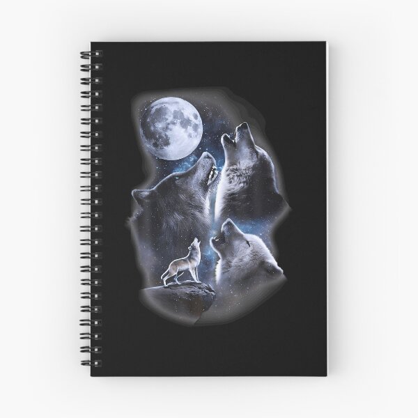 Item preview, Howling Wolves In The Full Moon Moonlight With Starry Sky designed and sold by snailslowdance.