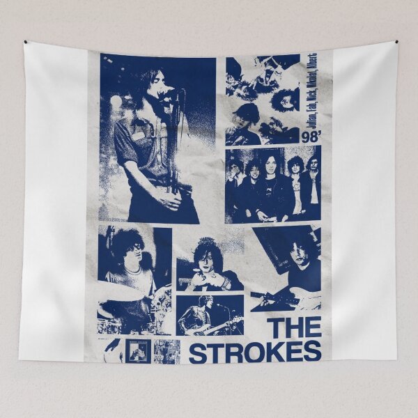 Item preview, The Strokes Original Custom Vintage Music Band Tee Unique Poster Wall Art designed and sold by Cool Robot Bro..